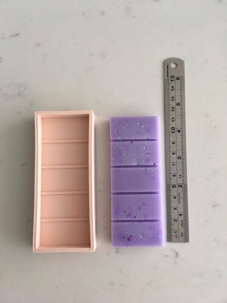 5 section silicone mould for wax melts bars Etsy