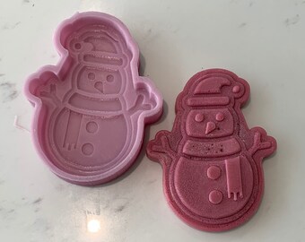 Snowman wax melt silicone mould