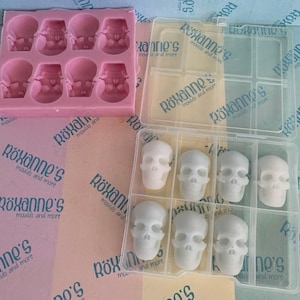 3D Skull Halloween Home Bargains size individual melt mould
