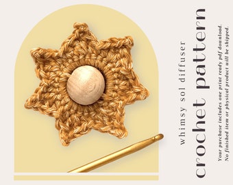 Whimsy Sol Crochet Ornament Pattern – Easy Picots Design (PDF Pattern)