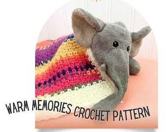 Easy Linen Stitch Crochet Afghan Block Pattern - 7x9" (PDF Pattern)
