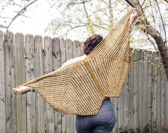 Shawl Wrap Pattern You Are Strong Intermediate DK Yarn PDF