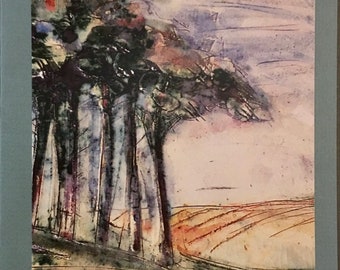 Carta artistica PAESAGGIO, quadro in ceramica