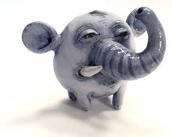 ELEFANT Keramik, blau