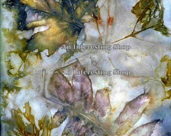 Ecoprint background digital pages to download for journals, collage, mixed media etc.
