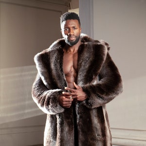 Bear skin coat mens clearance