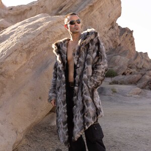 Fur Hooded Coat Etsy Australia