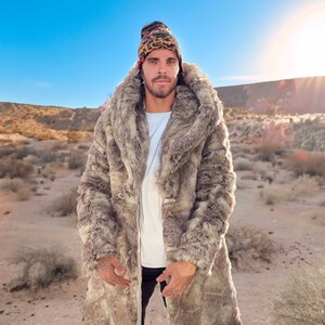 Furry tan jacket shop