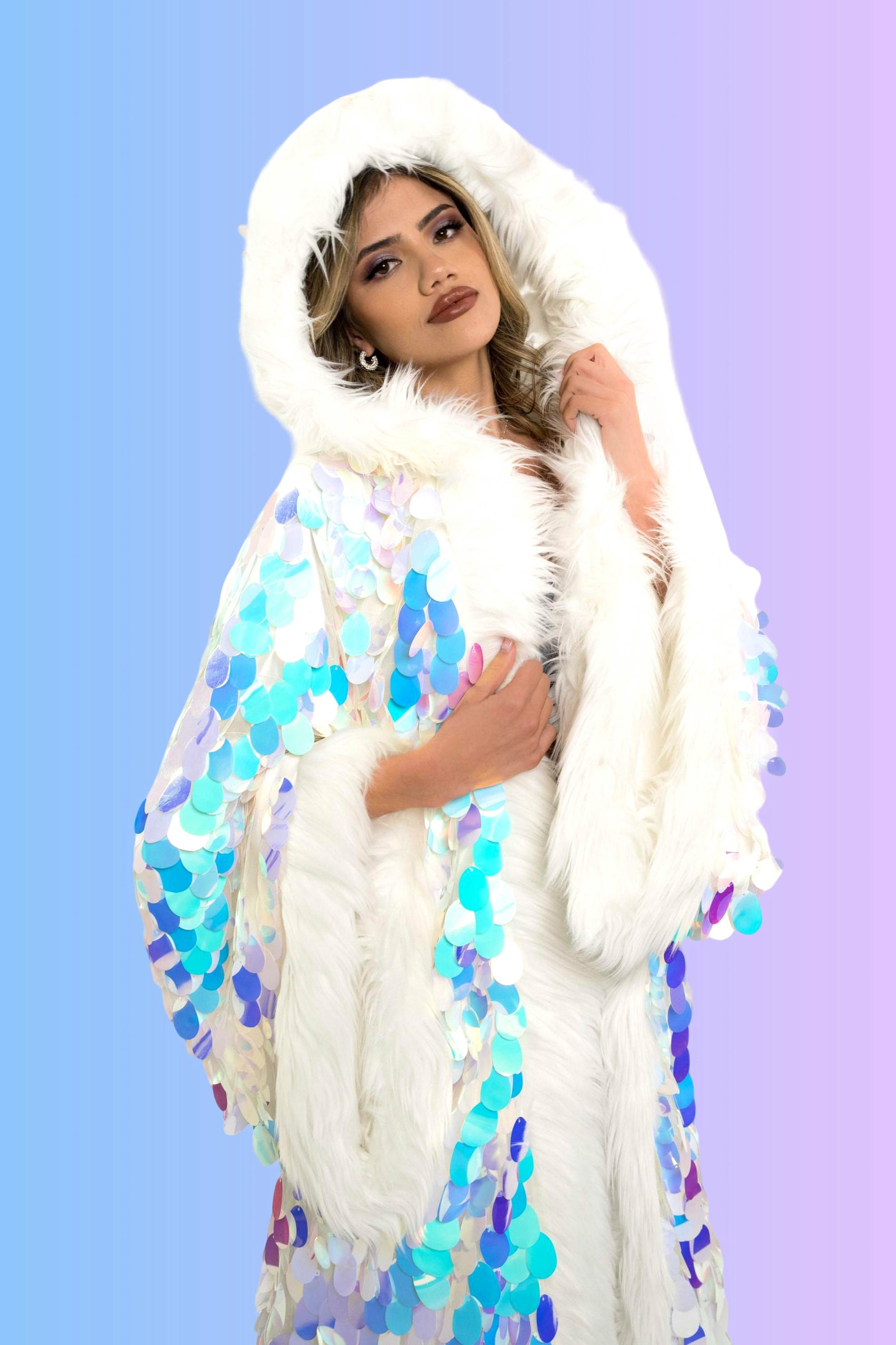 【THINK FUR】Popcorn Fur Raglan Jacket LANA POPCORN FAUX FUR JACKET – AKIRA