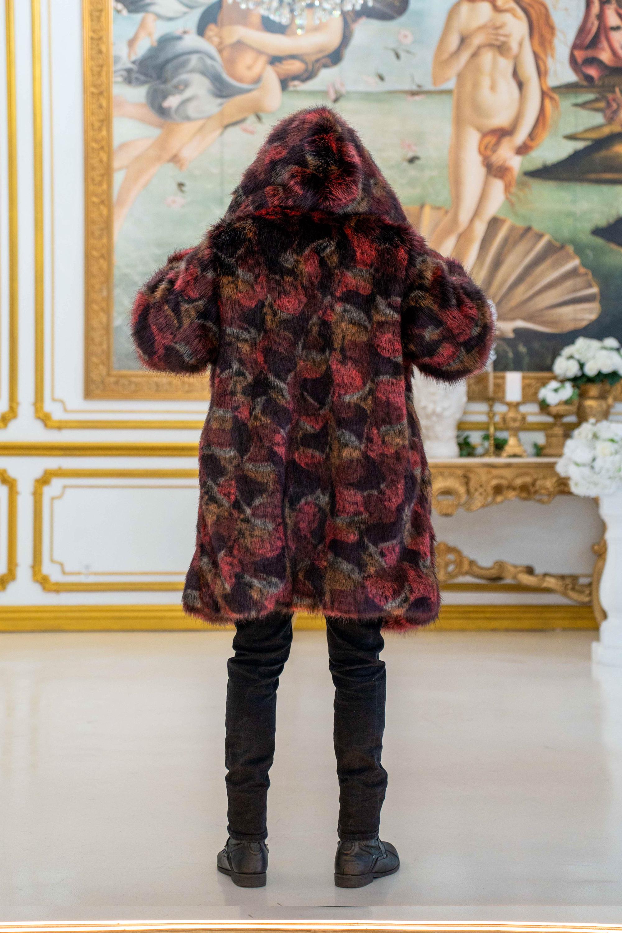 NEW VERLOOP fur hood in rust Verloop – offe market main image 2