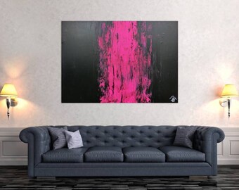 Original abstract artwork on canvas ready to hang 100x140cm #572
