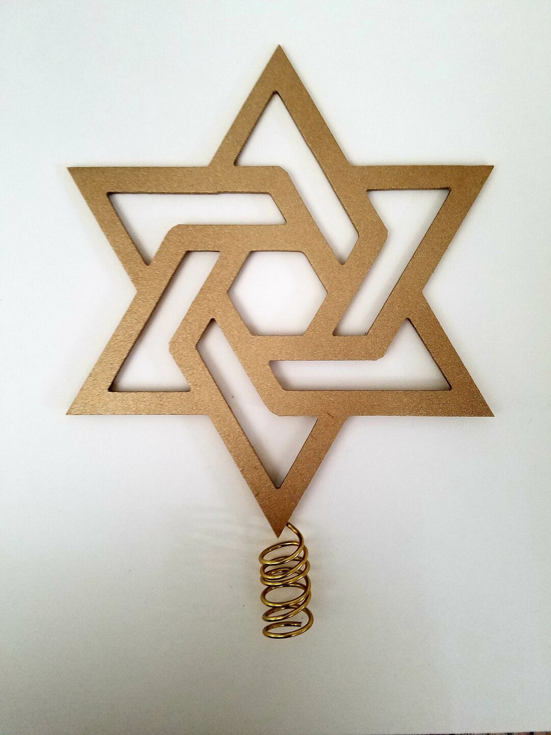 Champagne Tree Topper Star of David for Christmas/hanukkah Etsy