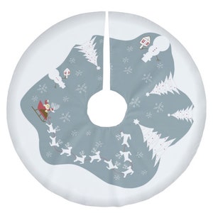 Chrismukkah tree skirt, ready to ship, interfaith home, Christmas & Hanukkah