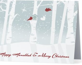 Interfaith Hanukkah/Christmas Holiday Card