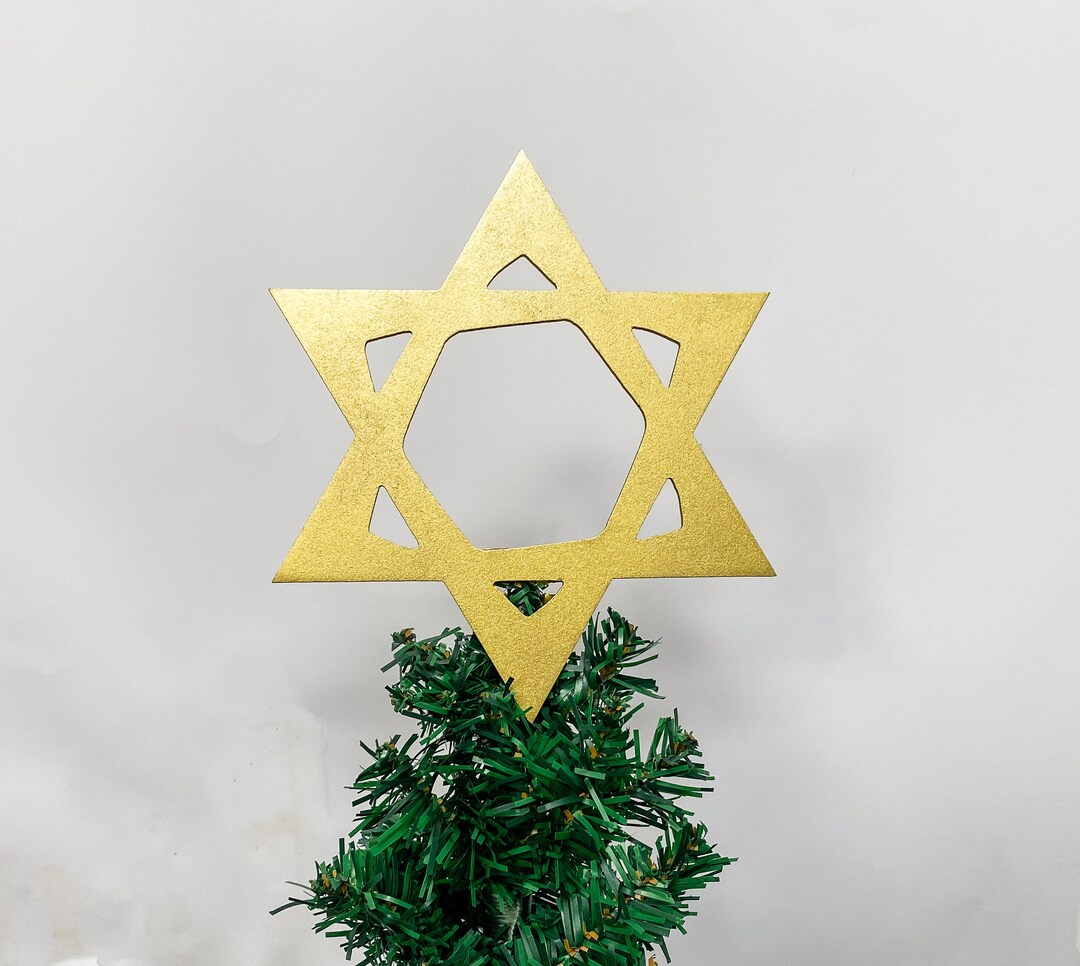 Gold Tree Topper Star of David for Christmas/hanukkah Etsy