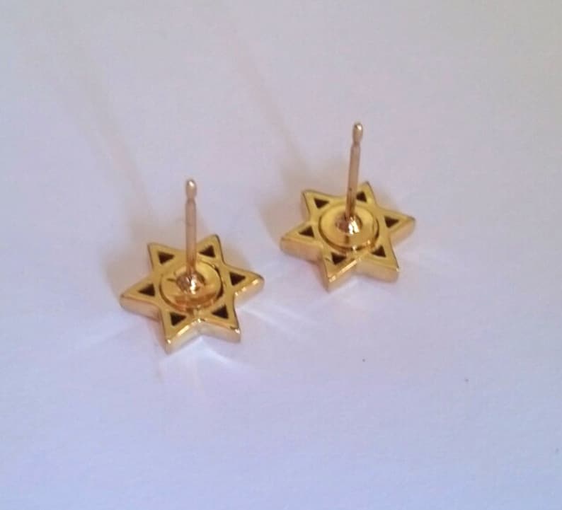 Jewish Star & Cross Delicate Stud Earrings JudeoChristian Etsy