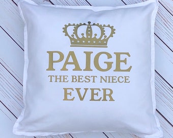 Personalised Niece Cushion, Best Niece Cushion, Gifts for Niece, Gifts for Girls, Birthday Gift, Personalised Birthday Gift For Girls