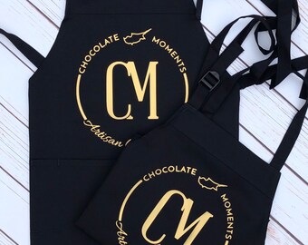 Apron With Logo, Personalised Adult Apron, Logo Apron, Branded Merchandise, Small Business, Beauty Salon, Hairdresser, Lash Tech, Nail Tech