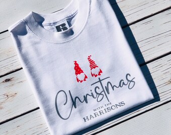 Christmas T Shirt, Personalised Christmas T Shirt, Family Christmas T Shirts, Matching Family Christmas, Gonks, Personalised Christmas Gonks