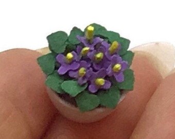 African violet | Etsy African Violet Mini Pillow Completed