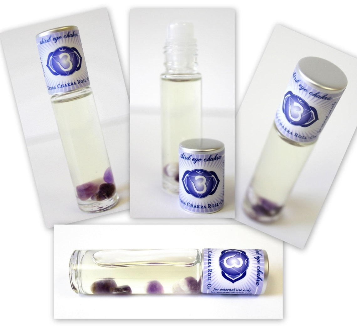 Terra Essential Scentschakra Candles & Rollon Third Eye Etsy