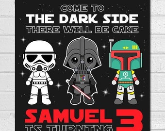 star wars invitation etsy starwars invitations