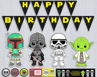 Star Wars Decoration Pack, Star Wars birthday decorations, Star Wars Decoration