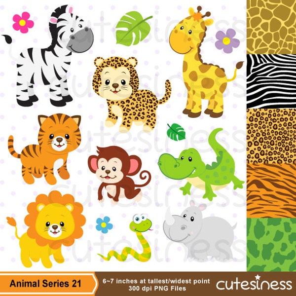 Jungle Clip Art - Etsy