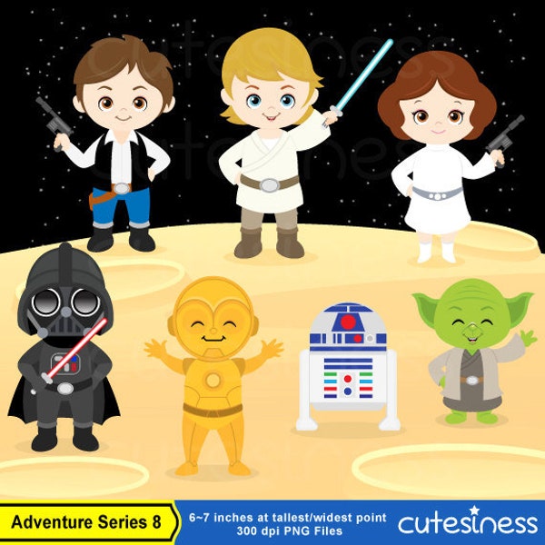Space Wars Digital Clipart / Space wars clipart / Instant Download