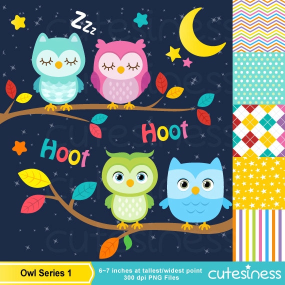 Sleepy Owl Clips Sleepy Owl Clips