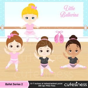 Ballerina clipart , girl ballet, dancing,black girl clipart,instant download PNG file