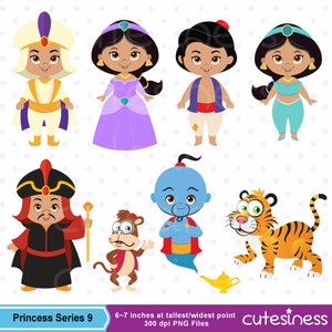 Aladdin Digital Clipart, Jasmine clipart