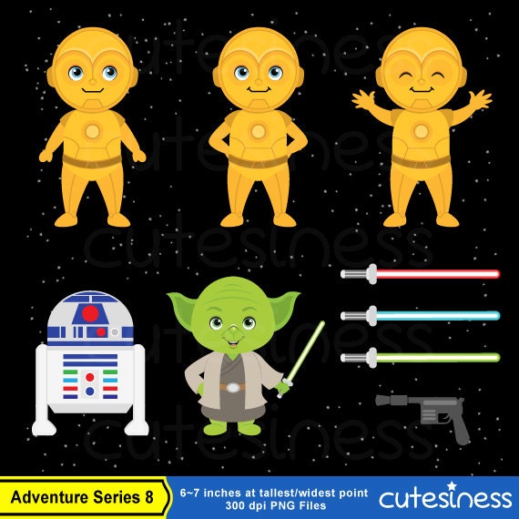 Space Wars Digital Clip Art Space Wars Clipart Instant -  Denmark