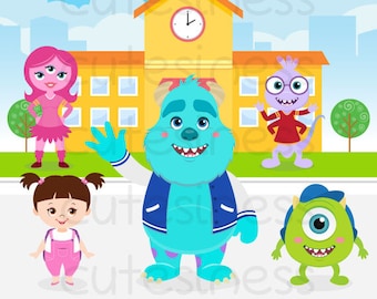 Monster Digital Clipart, Monster Clipart