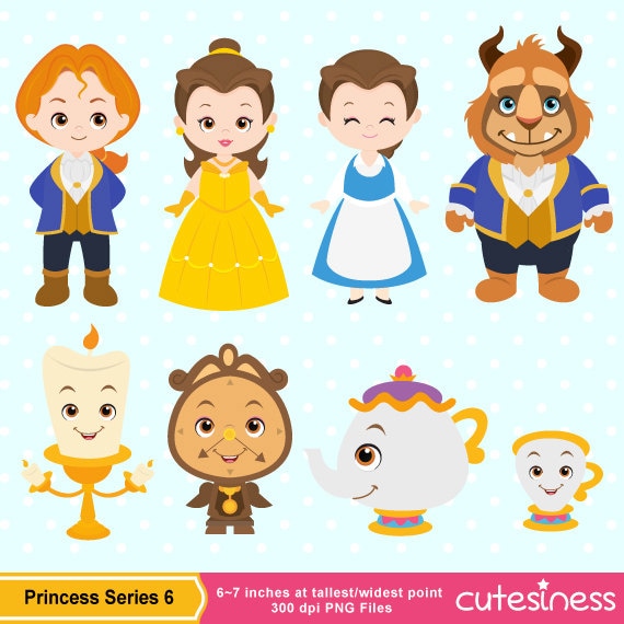 Beauty Beast Clipart - Etsy