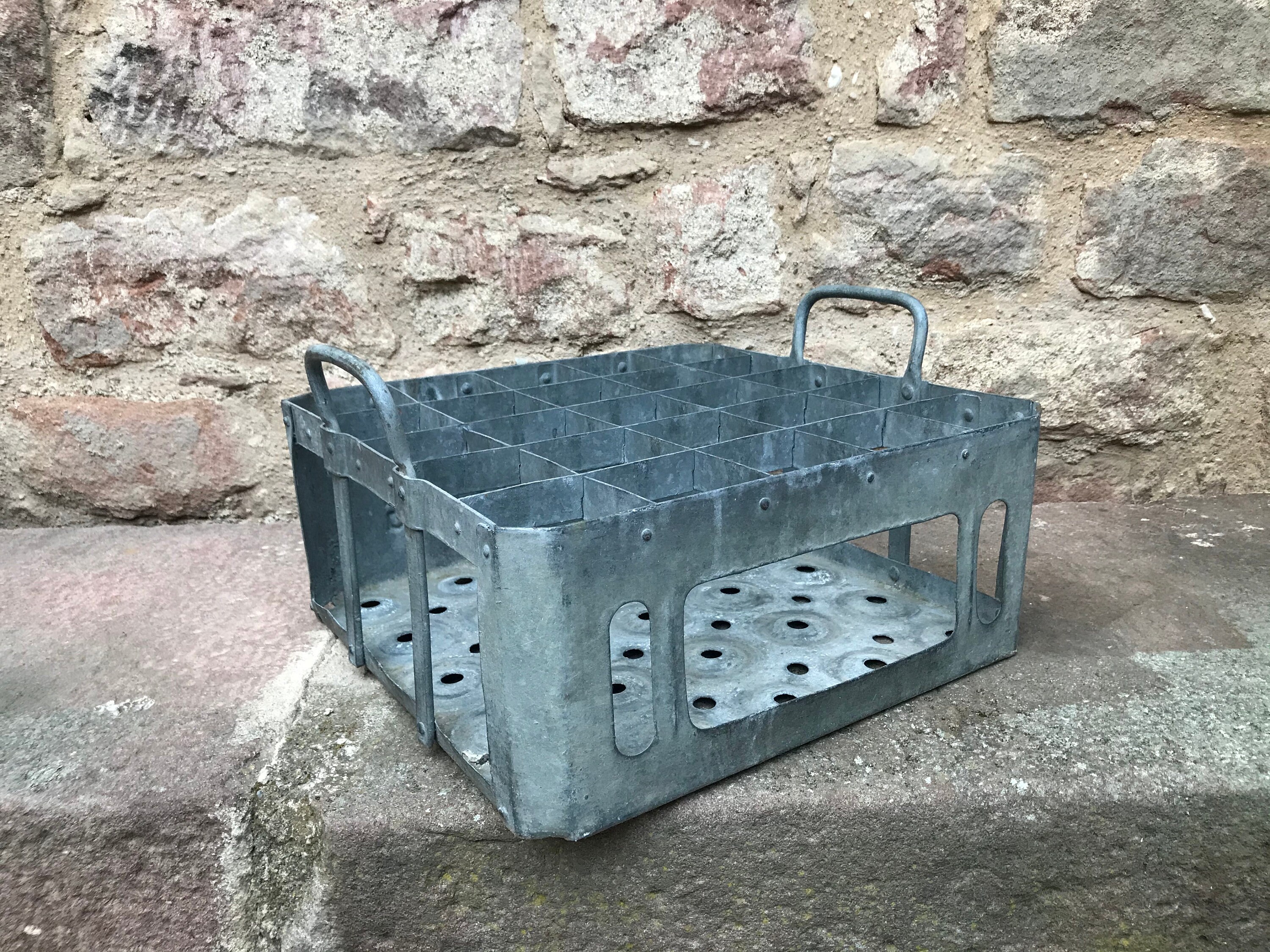 Ancienne Caisse à Bières, Casier A Bouteilles Kronenbourg Début Xxème Vintage