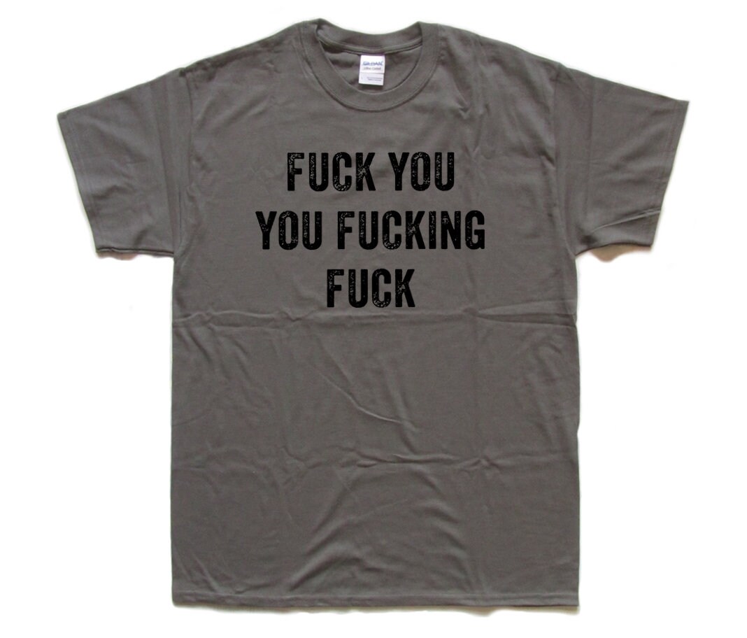 Image of Fck You Fcking Screen Printed T Shirt As Worn in The Girl With Dragon Tattoo