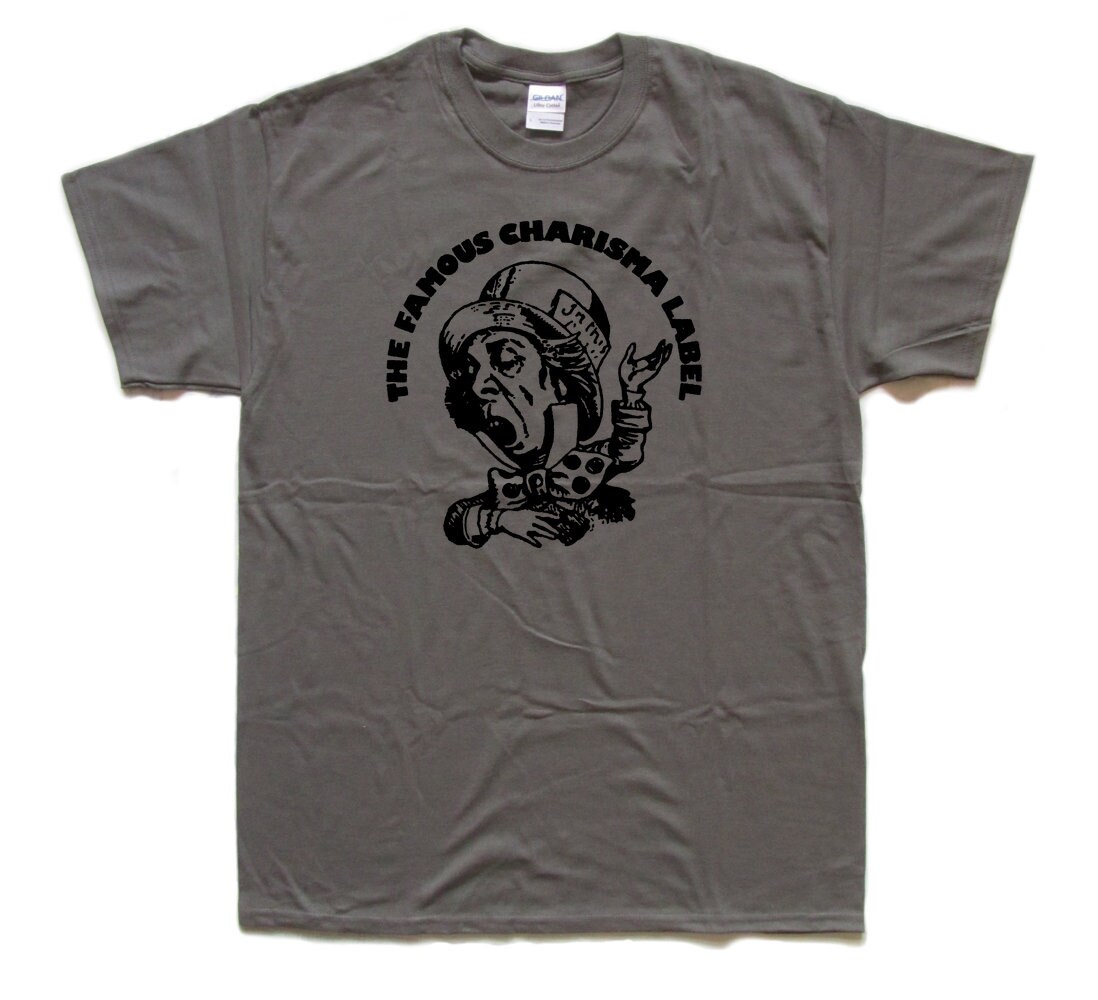 Image of Alice in Wonderland Mad Hatter Charisma Label Screen Printed T Shirt