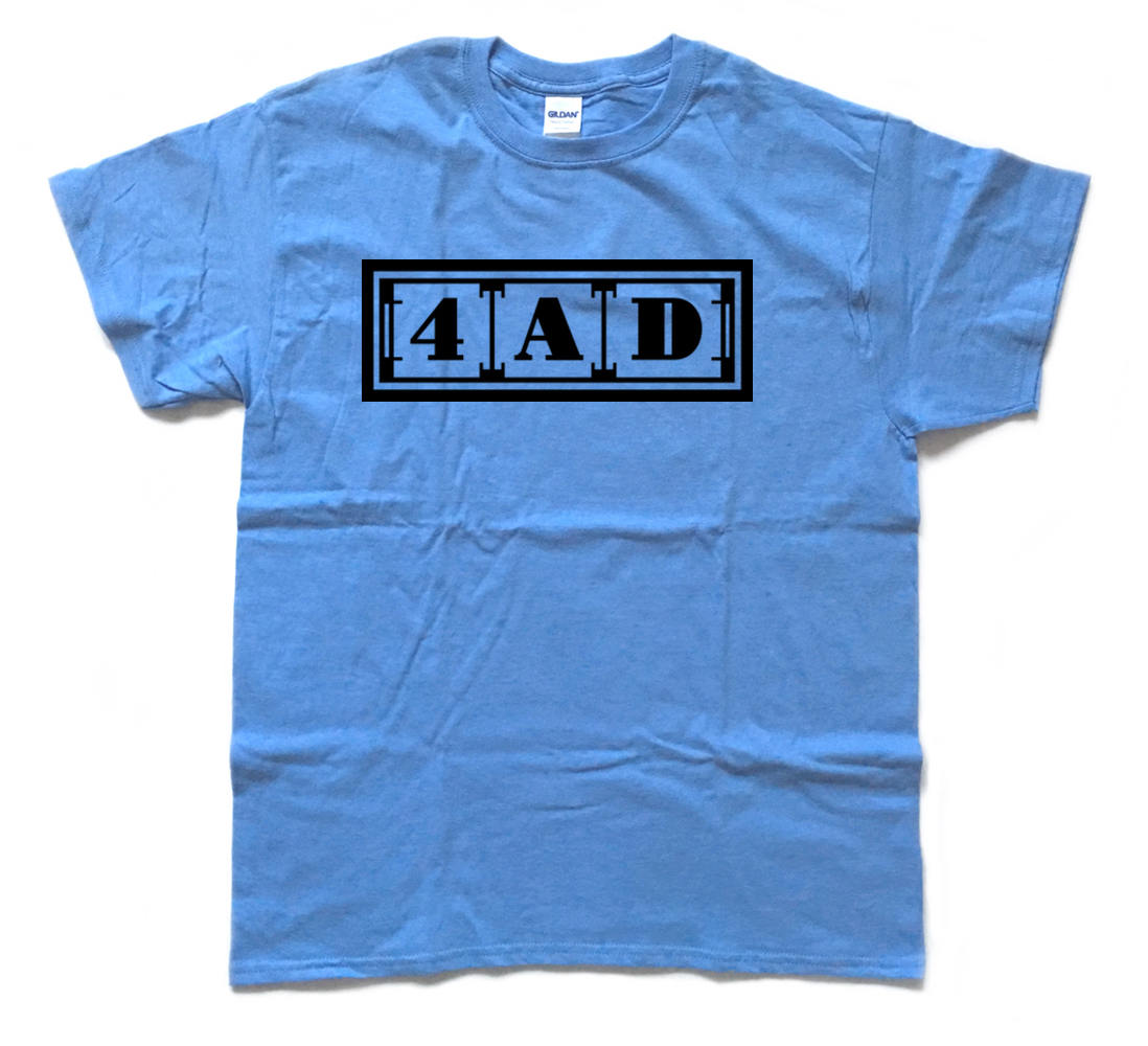 Image of 4Ad Record Label Screenprinted Indie Music Tribute T Shirt