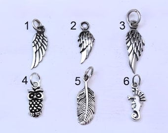 ADD 925 solid Sterling Silver Small Meaningful Charms, Size  13 to 20mm approx.
