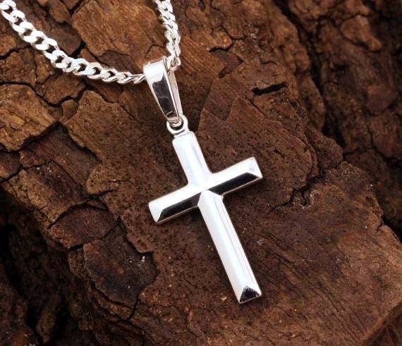 cross necklace for boy baptism