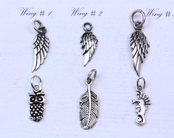 ADD 925 solid Sterling Silver Small Meaningful Charms, Size  13 to 20mm approx.