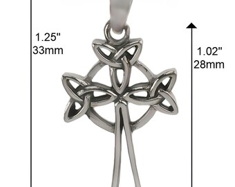 Collana con ciondolo a croce celtica in argento da uomo, gioielli celtici fatti a mano per uomo, collana con croce celtica per uomo, regalo unico per uomo - Italia