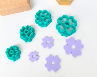 R061 Emporte-pièce fleur l Emporte-pièce pâte polymère l Clay cutter l Emporte-pièce pâte fimo l Coupeur d'argile l Moule boucle oreilles