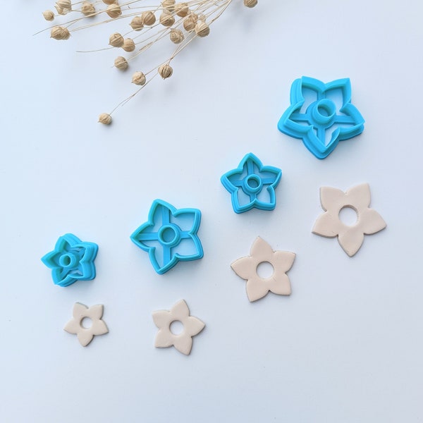 R004 Flower cookie cutter l Polymer clay cookie cutter l Clay cutter l Fimo clay cookie cutter l Clay cutter l Earring mold