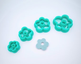 R035 Flower cookie cutter l Polymer clay cookie cutter l Clay cutter l Fimo clay cookie cutter l Clay cutter l Earring mold