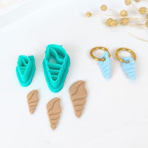 R096G-D Shell cookie cutter l Polymer clay cookie cutter l Clay cutter l Fimo cookie cutter l Clay cutter l Earring mold