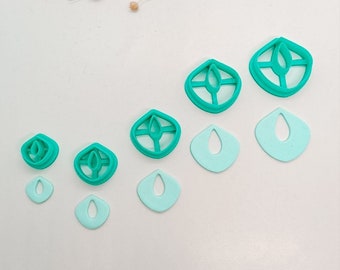 R028 Drop cookie cutter l Polymer clay cookie cutter l Clay cutter l Fimo clay cookie cutter l Clay cutter l Earring mold