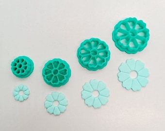 R024 Flower cookie cutter l Polymer clay cookie cutter l Clay cutter l Fimo clay cookie cutter l Clay cutter l Earring mold