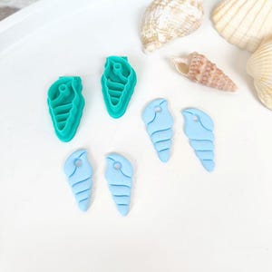 R095G-D Shell cookie cutter l Polymer clay cookie cutter l Clay cutter l Fimo cookie cutter l Clay cutter l Earring mold